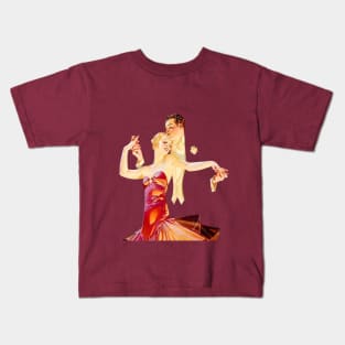 Ballroom Dancing Art Deco Vintage Jazz Age Dancer Gift Kids T-Shirt